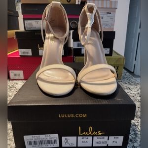 Lulu's 7.5 heels NWB